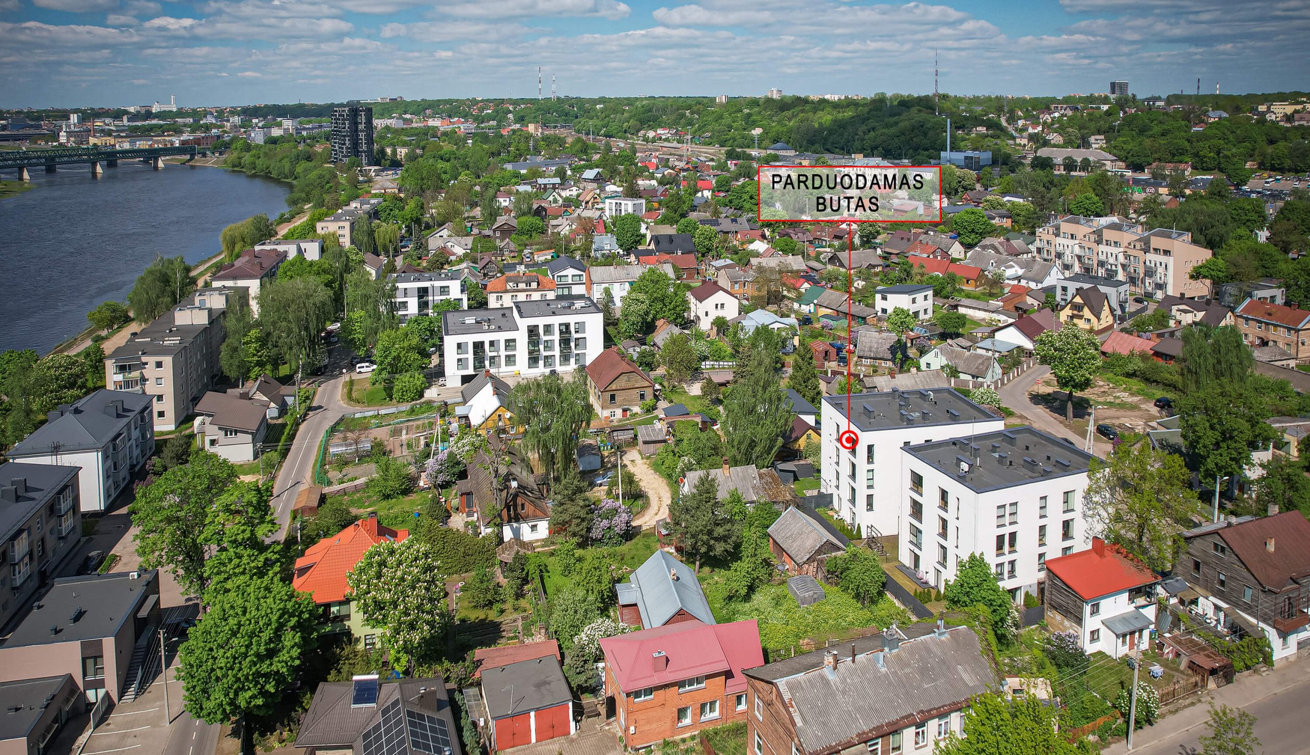Parduodamas itin šviesus ir ekonomiškas dviejų kambarių butas netoli centrinės miesto dalies