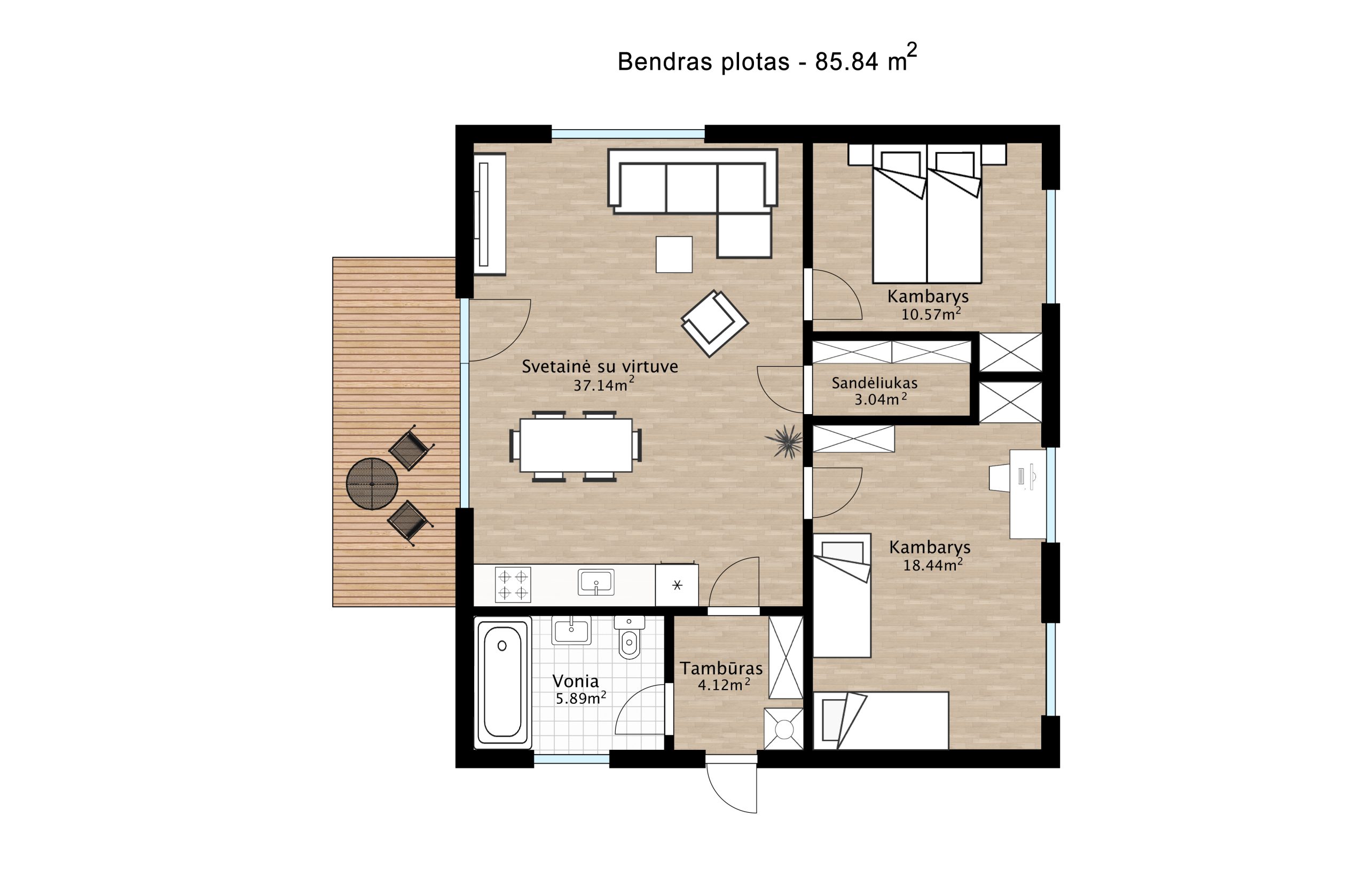 A+ klasės namas tarpe pušynų ir Neries (Salupiai)