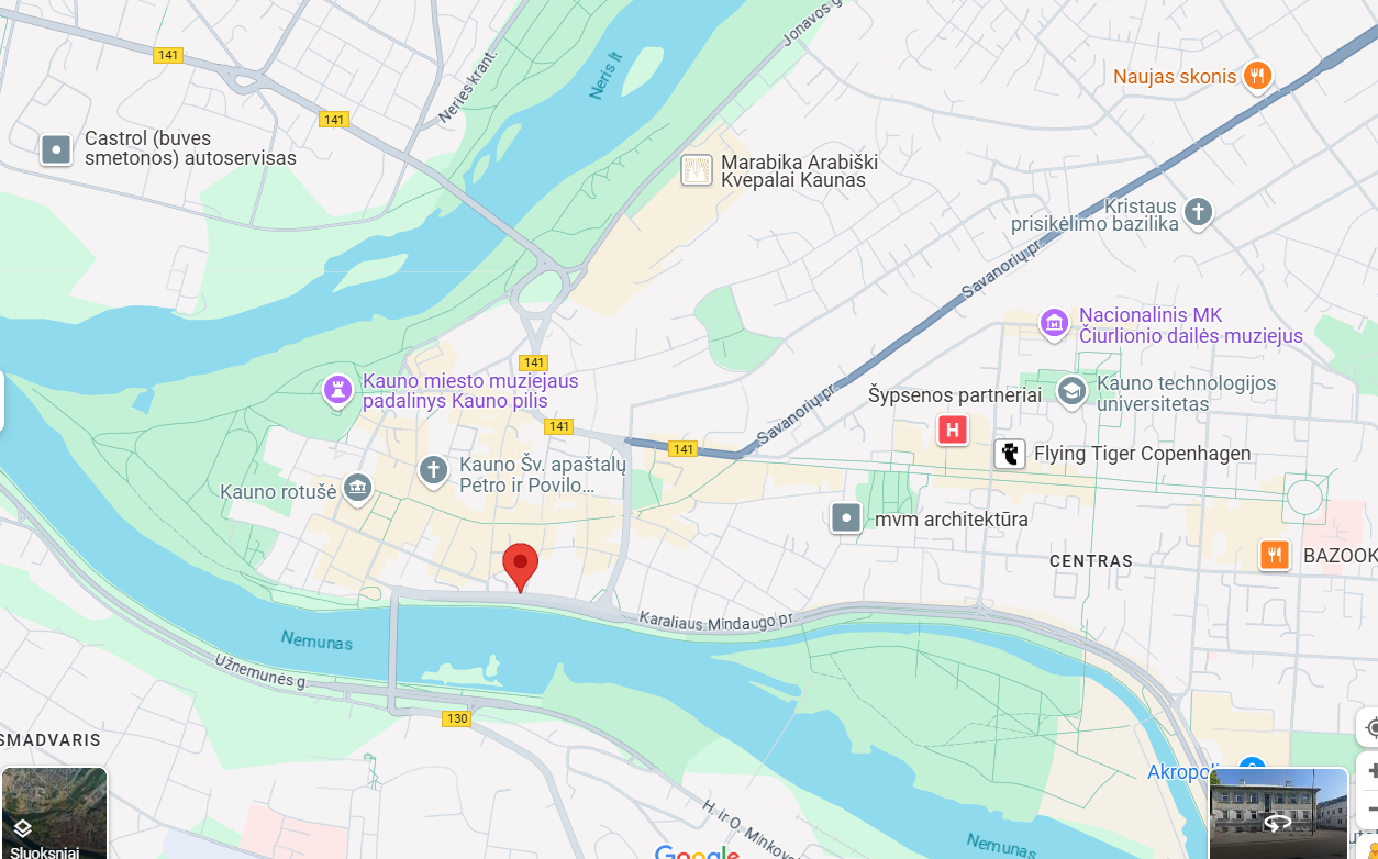 Butas su parkavimo vieta Kauno senamiestyje